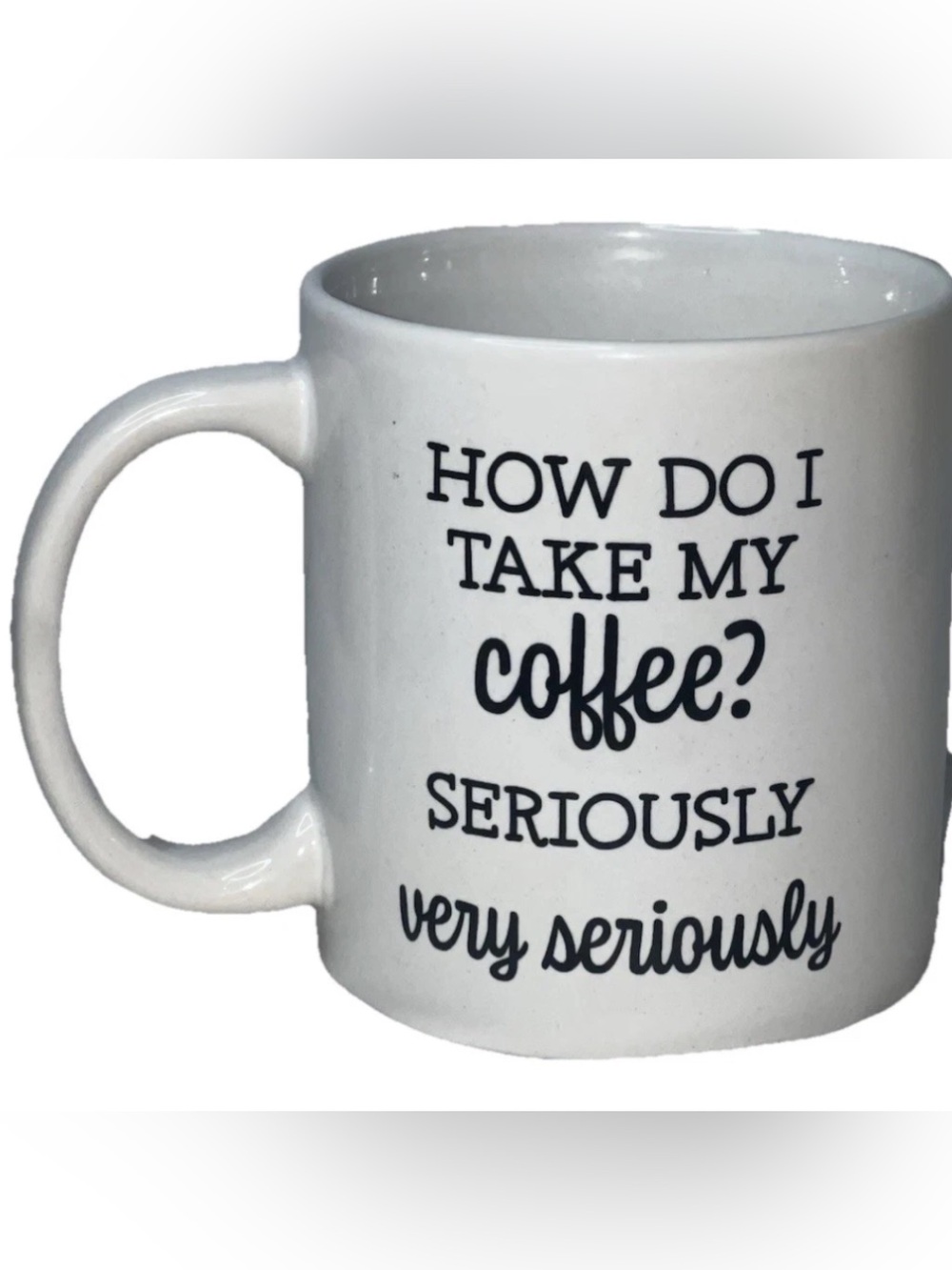 Royal Norfolk Funny Novelty Coffee Mug White Black Quote 14oz